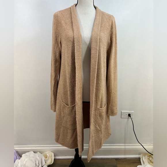 Barefoot Dreams Sweaters - Barefoot Dreams Cozy Tan Cardigan